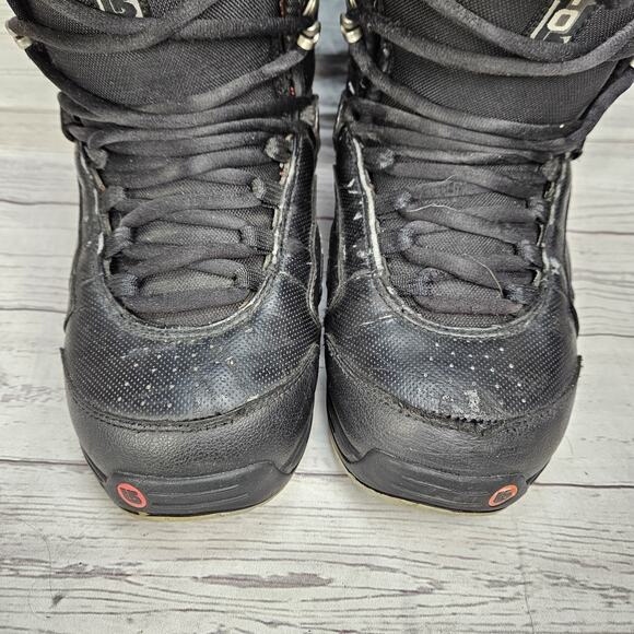 Burton Moto Snowboard Womens Boots Black Red Lace Up Size 6 - Picture 3 of 9